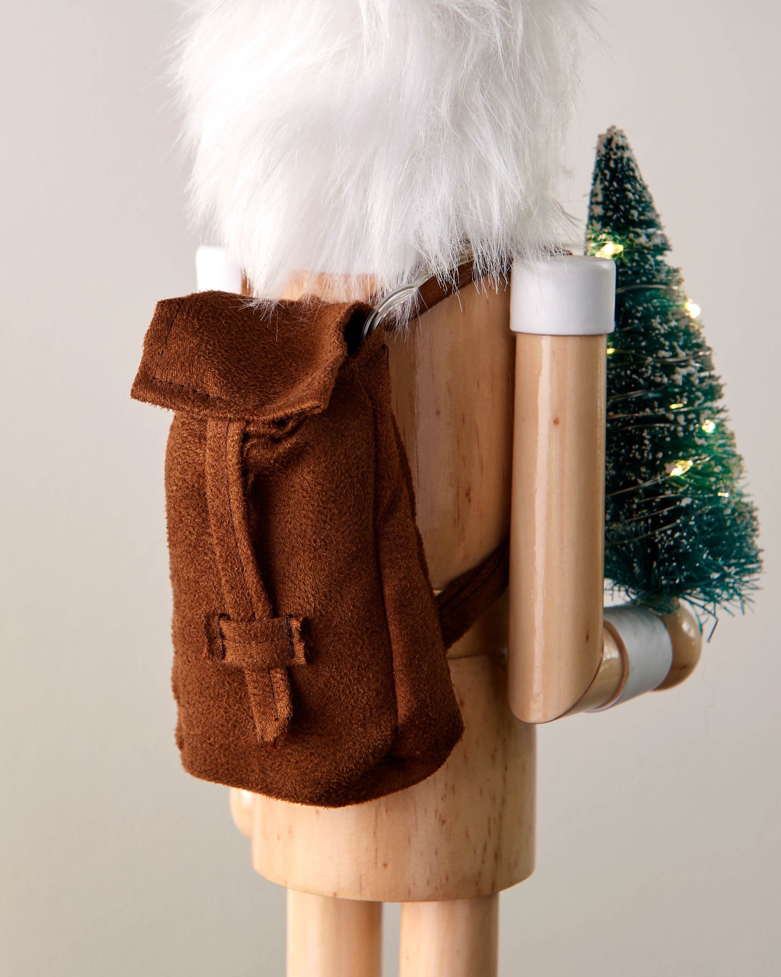Pre-Lit Wooden Nutcracker, 50 cm
