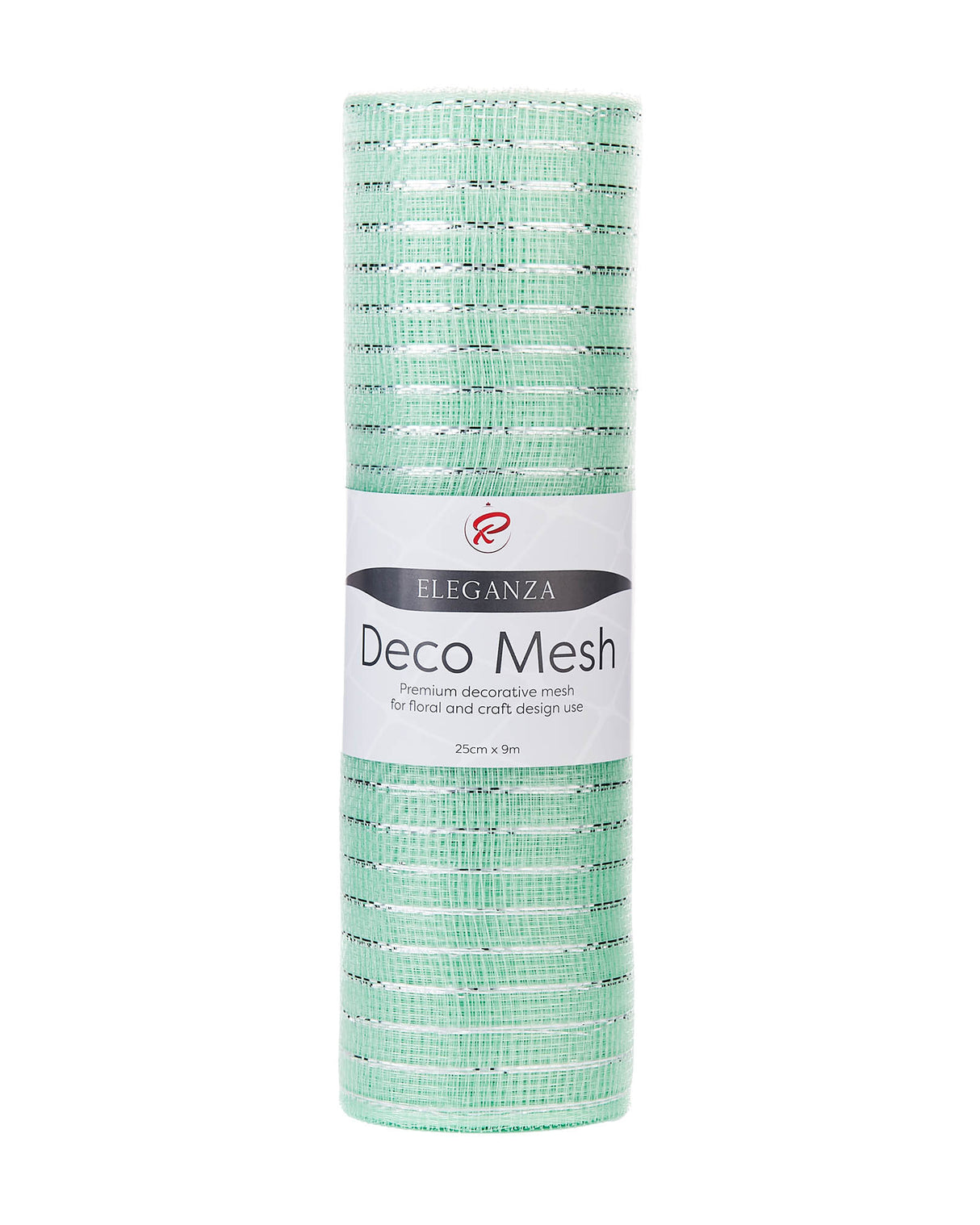 Mint Green Mesh with Silver Foil, 9 m