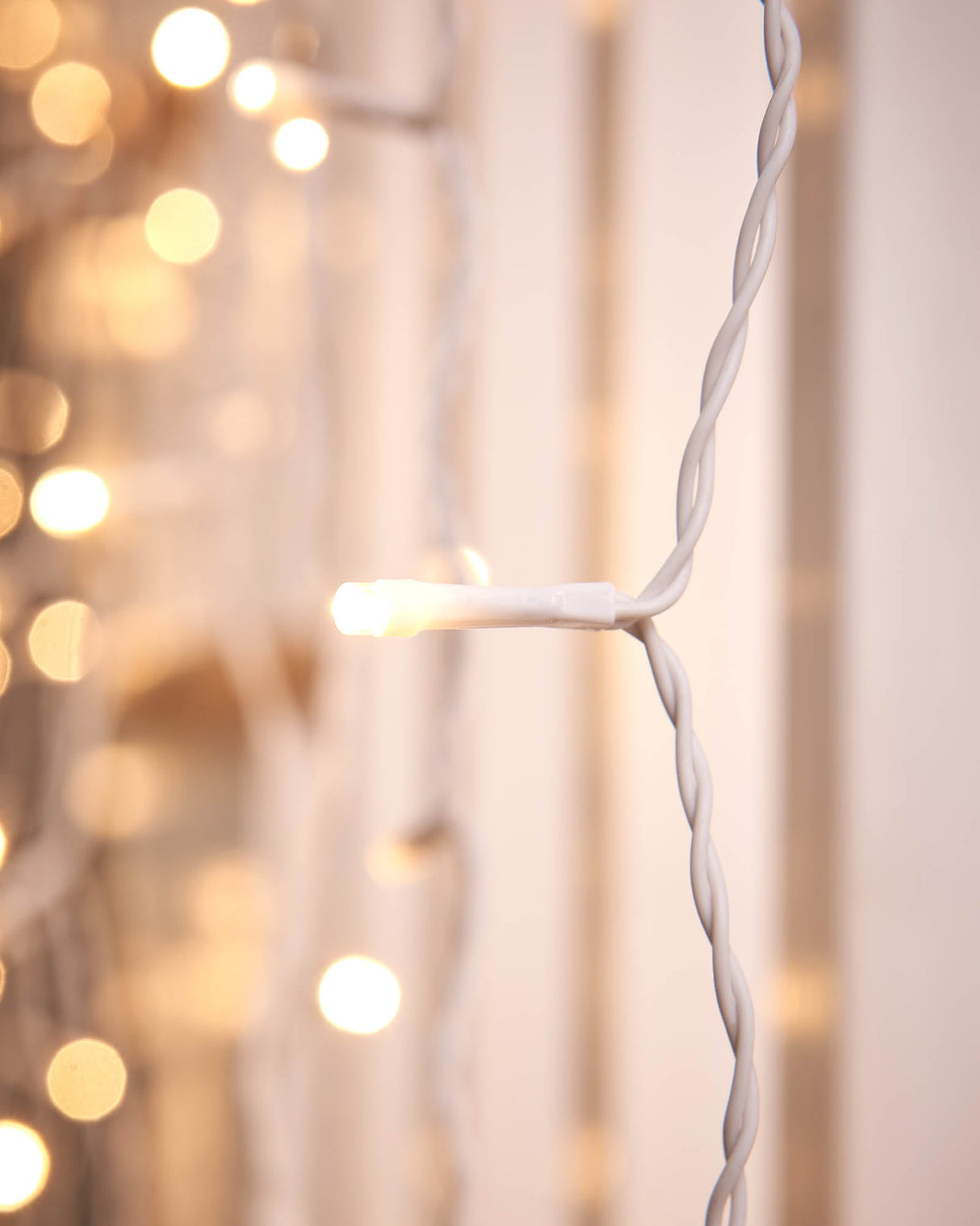 LINK UP LED Curtain Lights, White Cable, 1 m x 1.2 m, Warm White