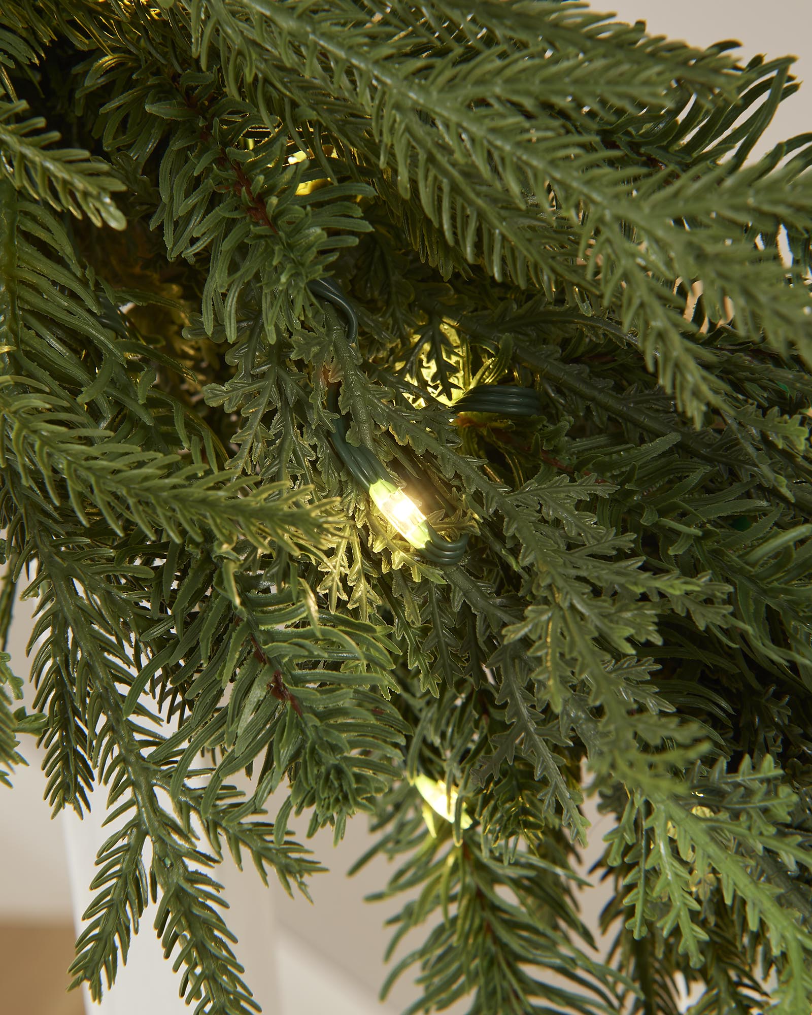 Pre-Lit Natural Fir Garland, 9 ft