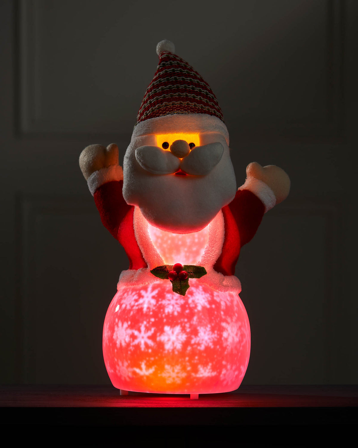 Musical Animated Santa Figurine, 35 cm