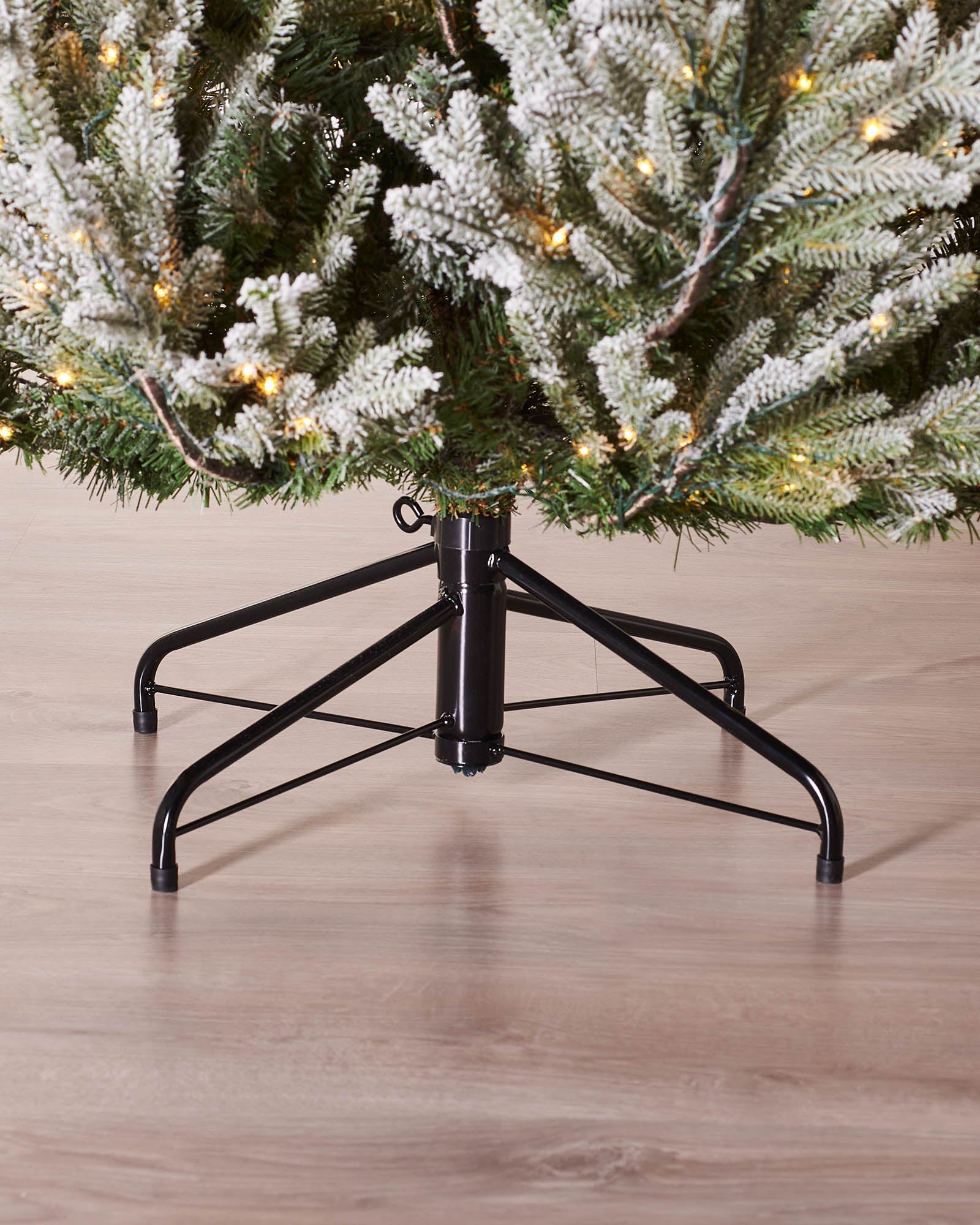 Pre-Lit Snow Flocked Douglas Fir Christmas Tree