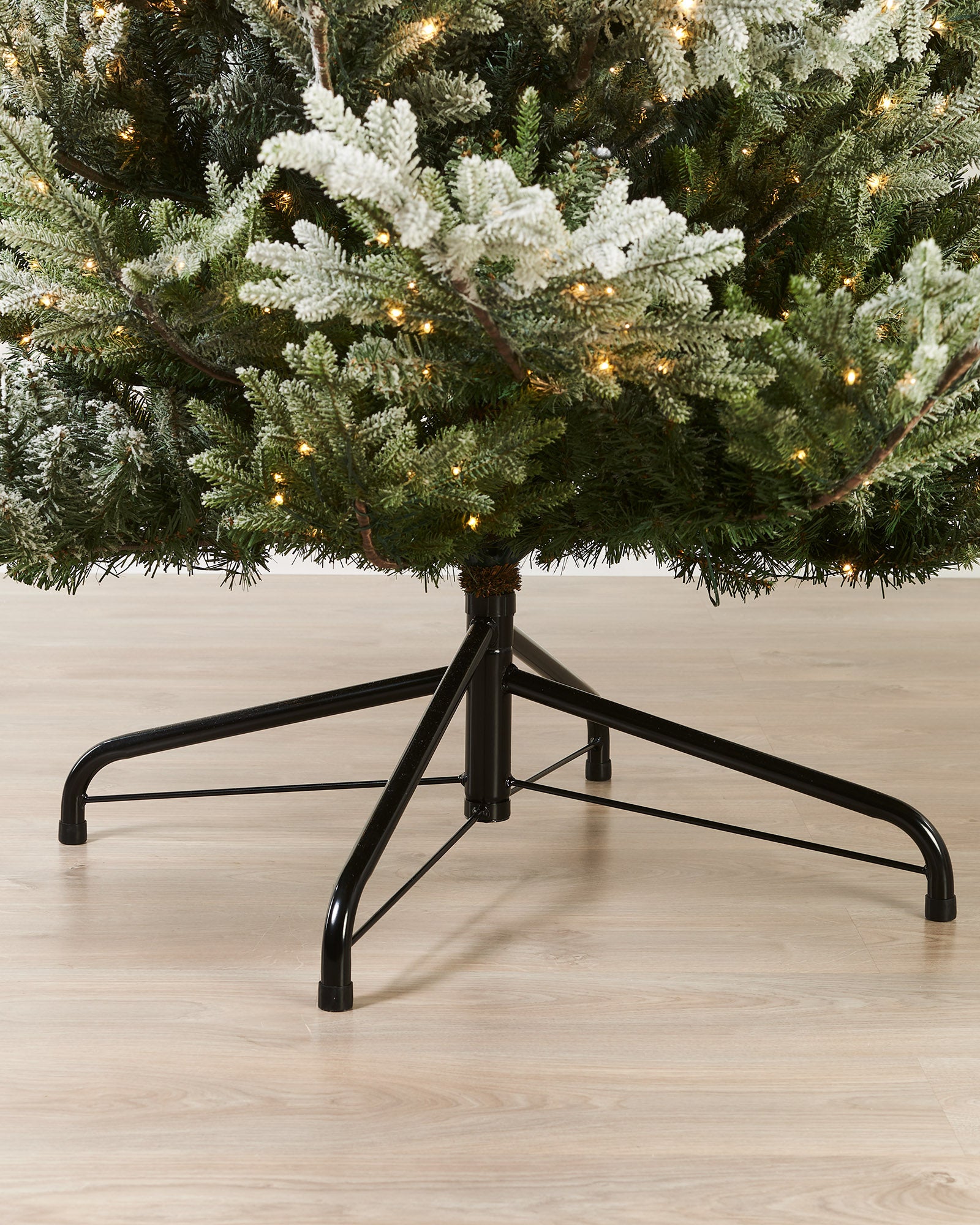 Pre-Lit Snow Flocked Douglas Fir Christmas Tree, 9 ft