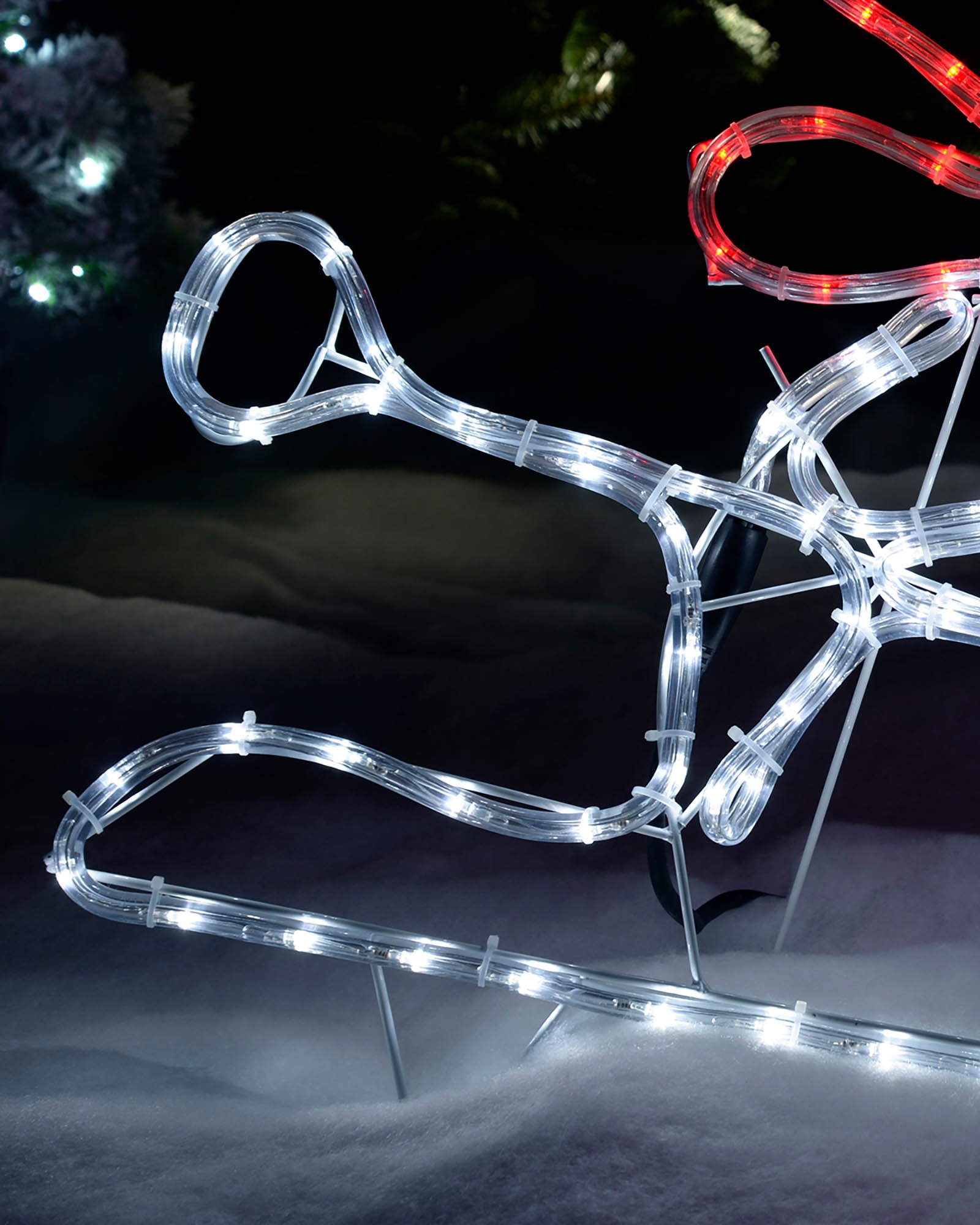 LED Snowman Rope Light Window Silhouette, 50 cm