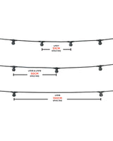 LINK FESTOON E27 Belt, Connectable, 100 cm Spacing