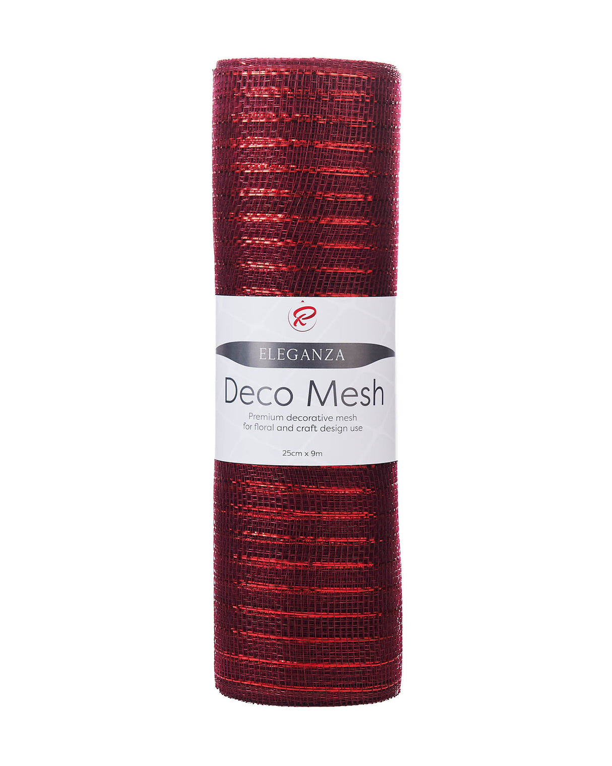 Burgundy Mesh with Red Foil, 9 m