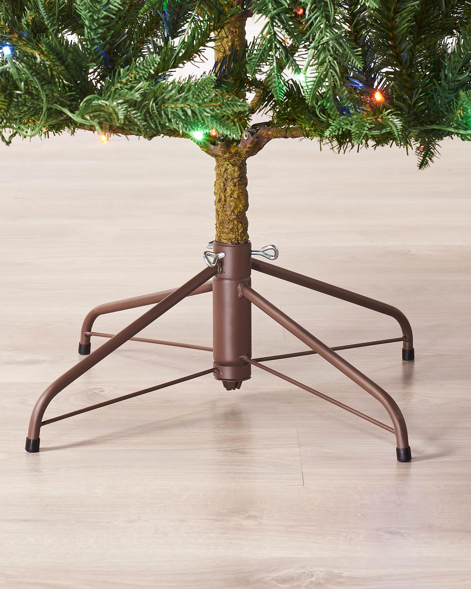 Pre-Lit Mixed Pine Natural Bark Christmas Tree