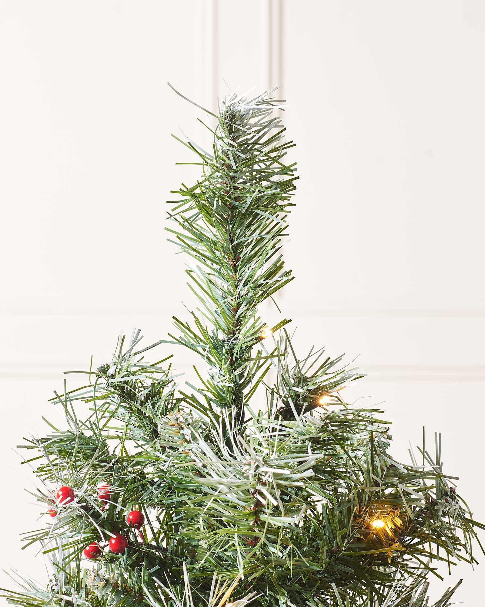 Pre-Lit Scandinavian Blue Spruce Christmas Tree, 4 ft