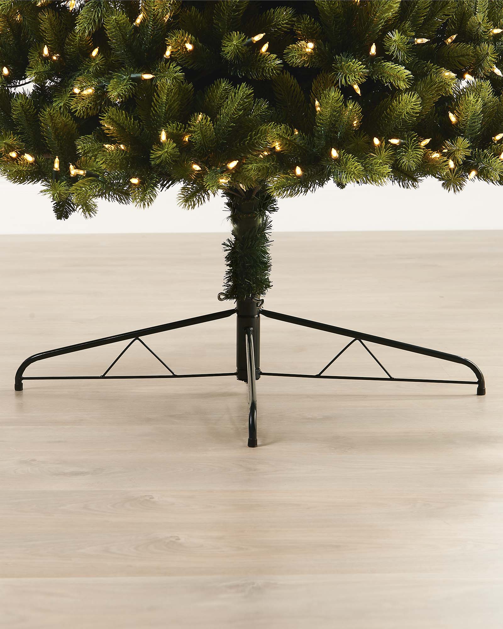 Pre-Lit Mixed Pine Half Christmas Tree, 7ft