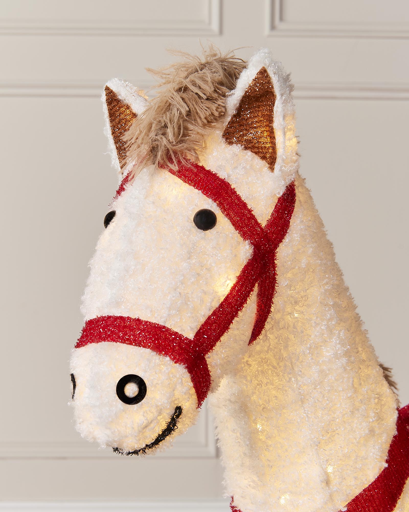 Pre-Lit 3D Rocking Horse Silhouette, 90 cm