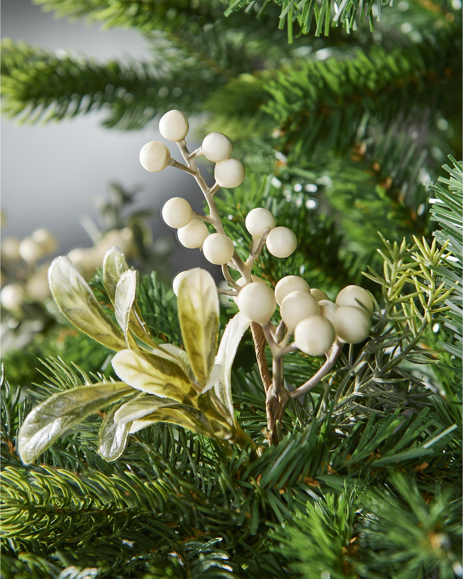 Set of 5 Mistletoe Picks, 22 cm