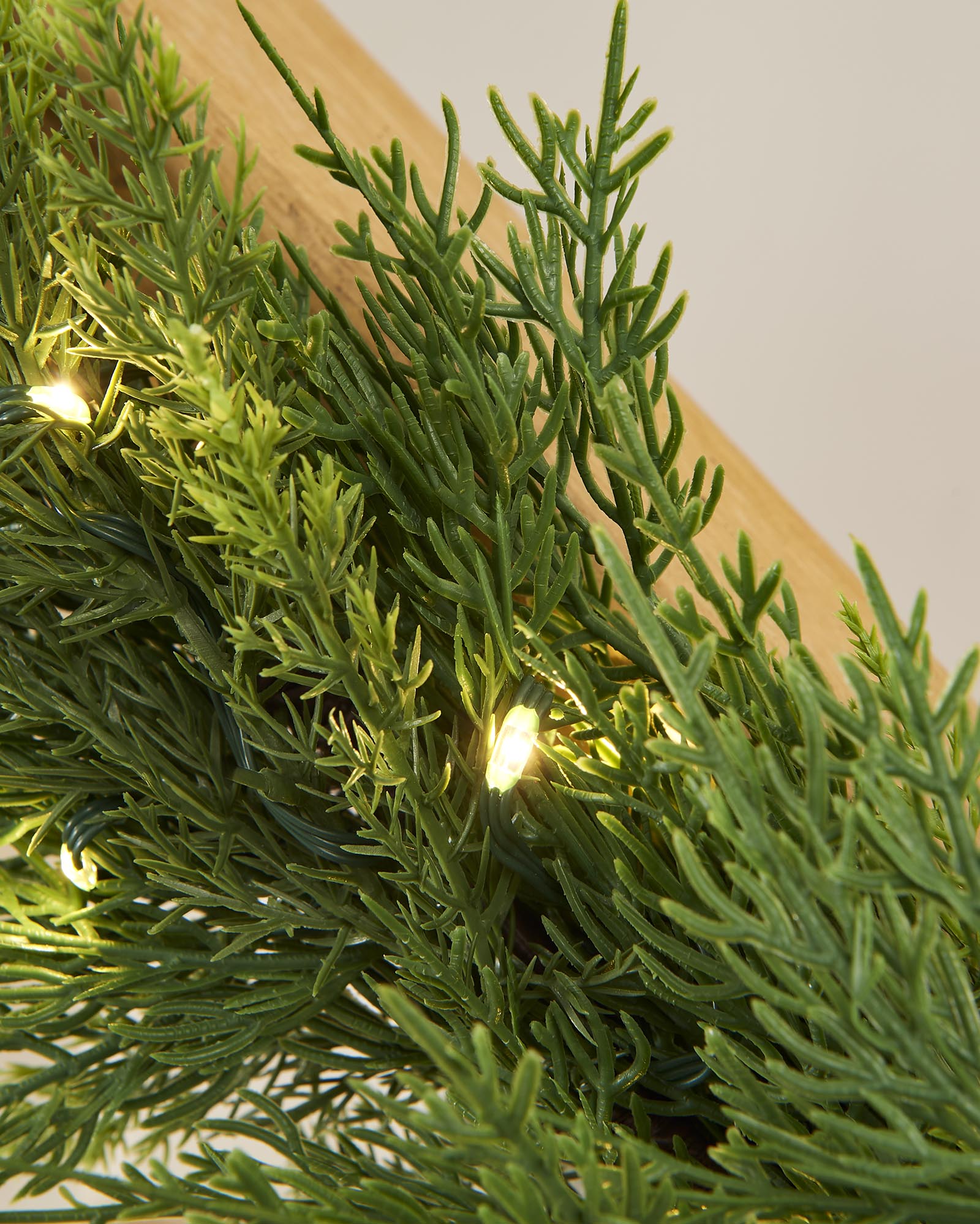 Pre-Lit Cypress Fir Garland, 9 ft