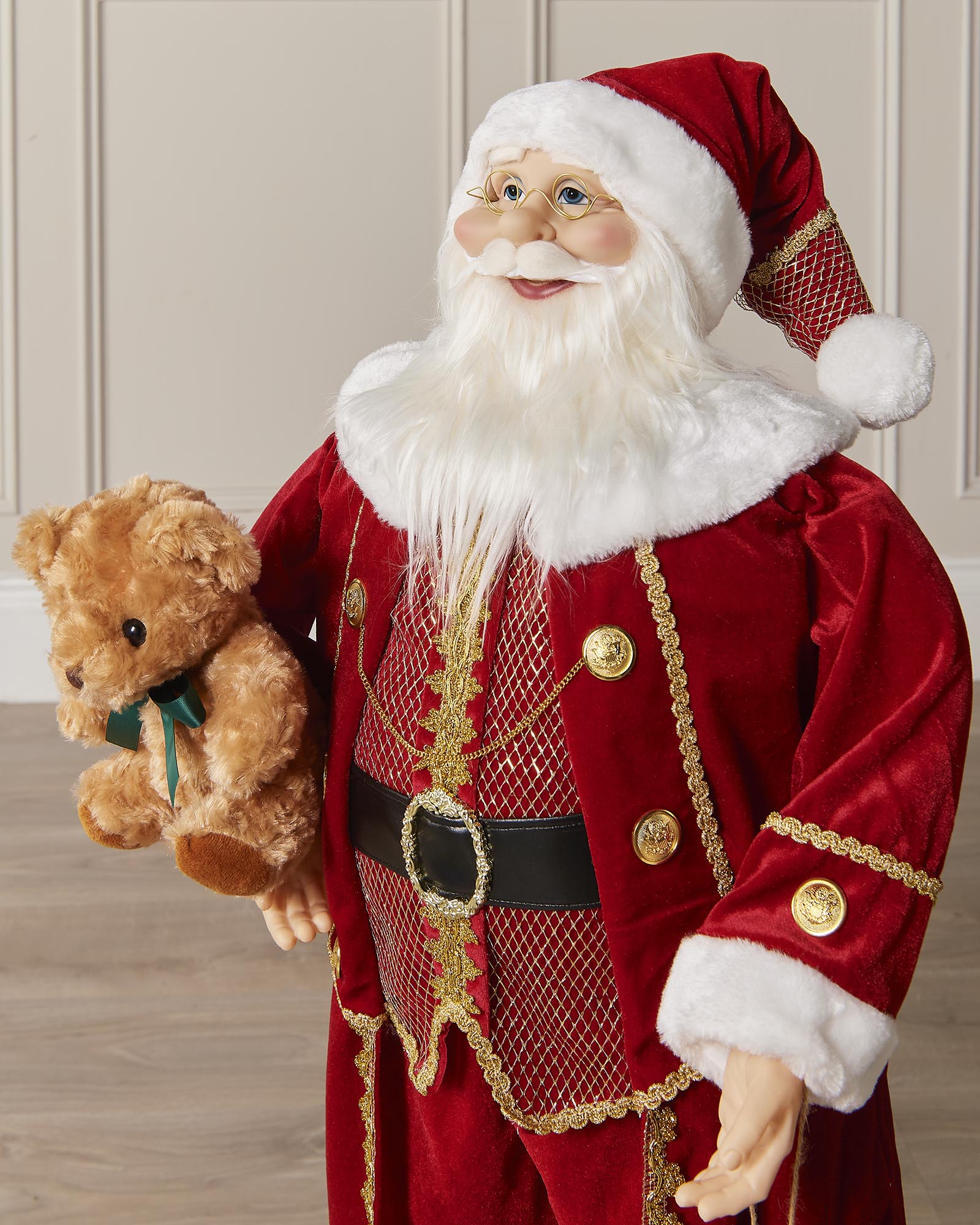 Large Standing Santa Figurine, 90cm