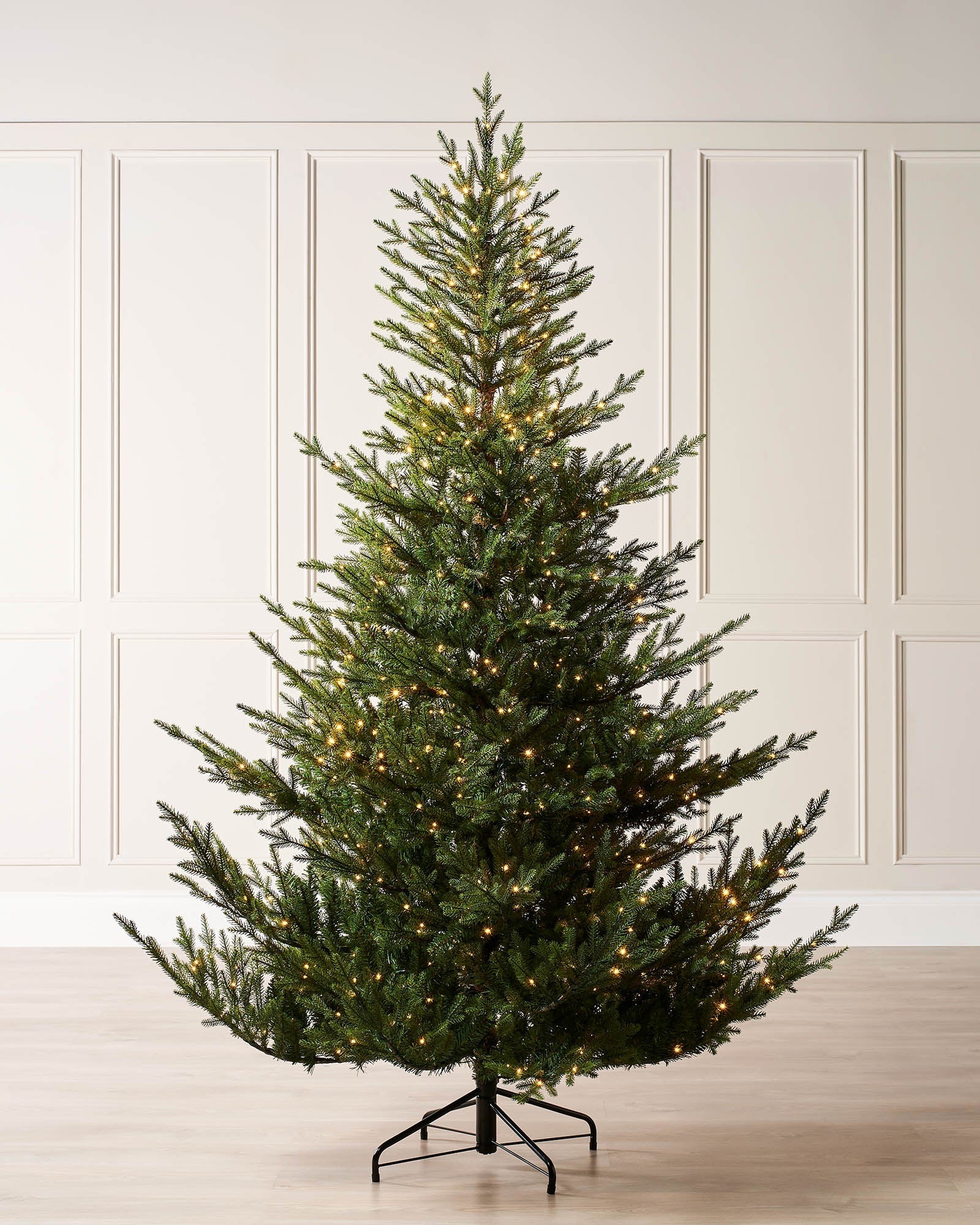 6 ft pre-lit Douglas fir Christmas tree displayed in room