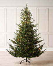6 ft pre-lit Douglas fir Christmas tree displayed in room