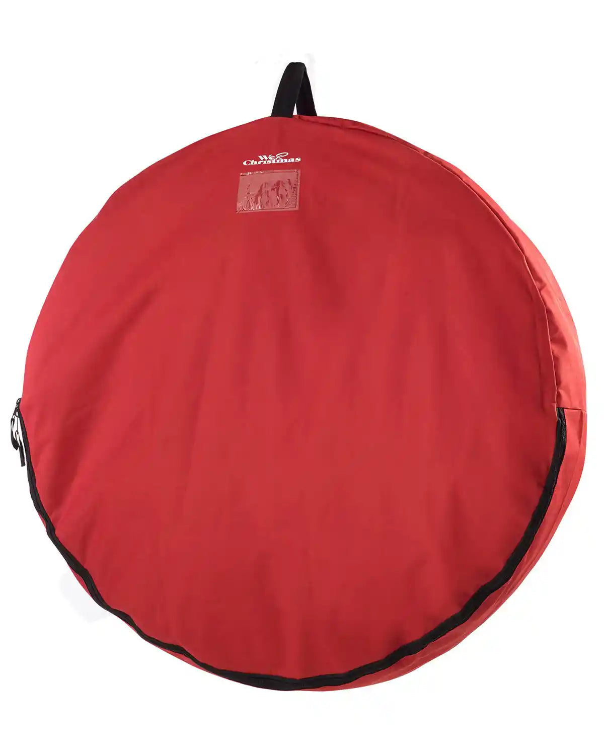90 cm large red garland and wreath storage bag on a white background