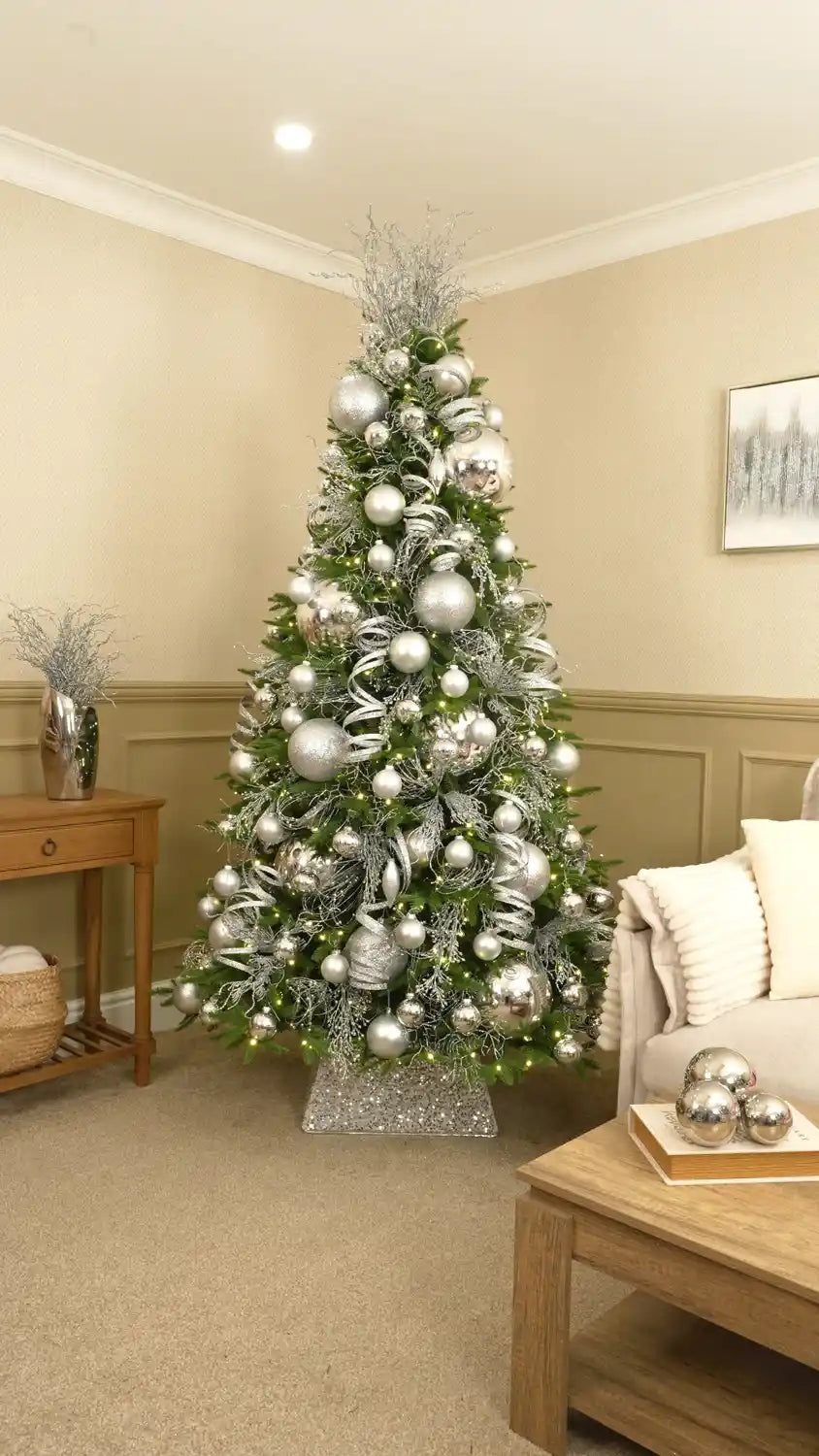 Create a Silver Glitter Twig Tree Topper