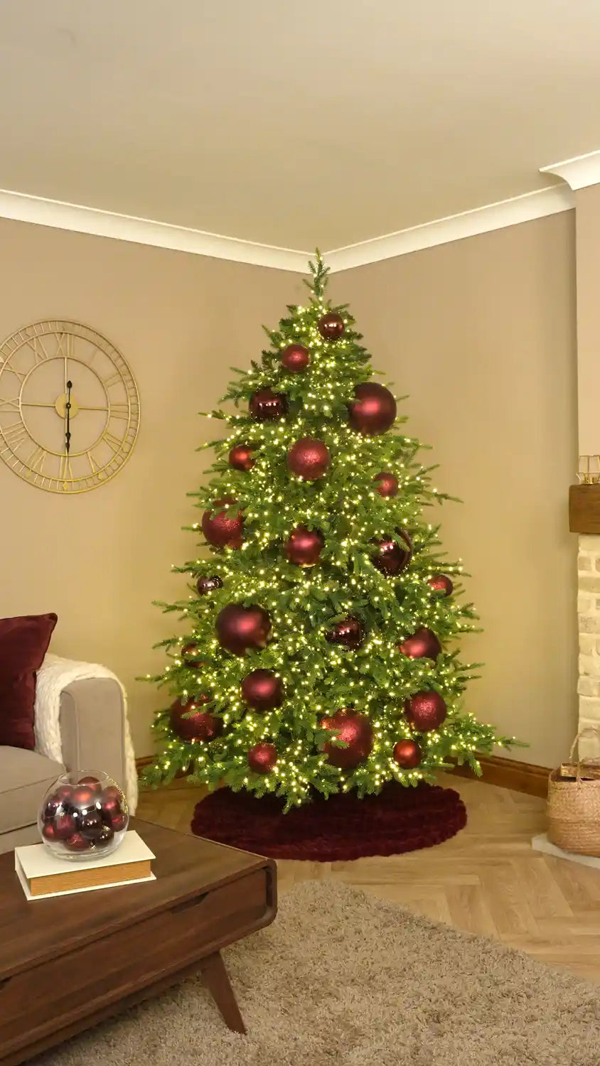 Fill Smaller Spaces with 10cm Burgundy Baubles