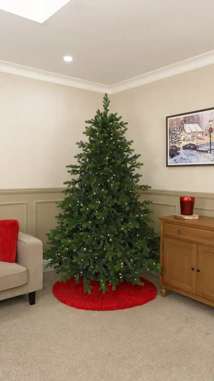 Shape Your Christmas Tree and Add a Tree Skirt
