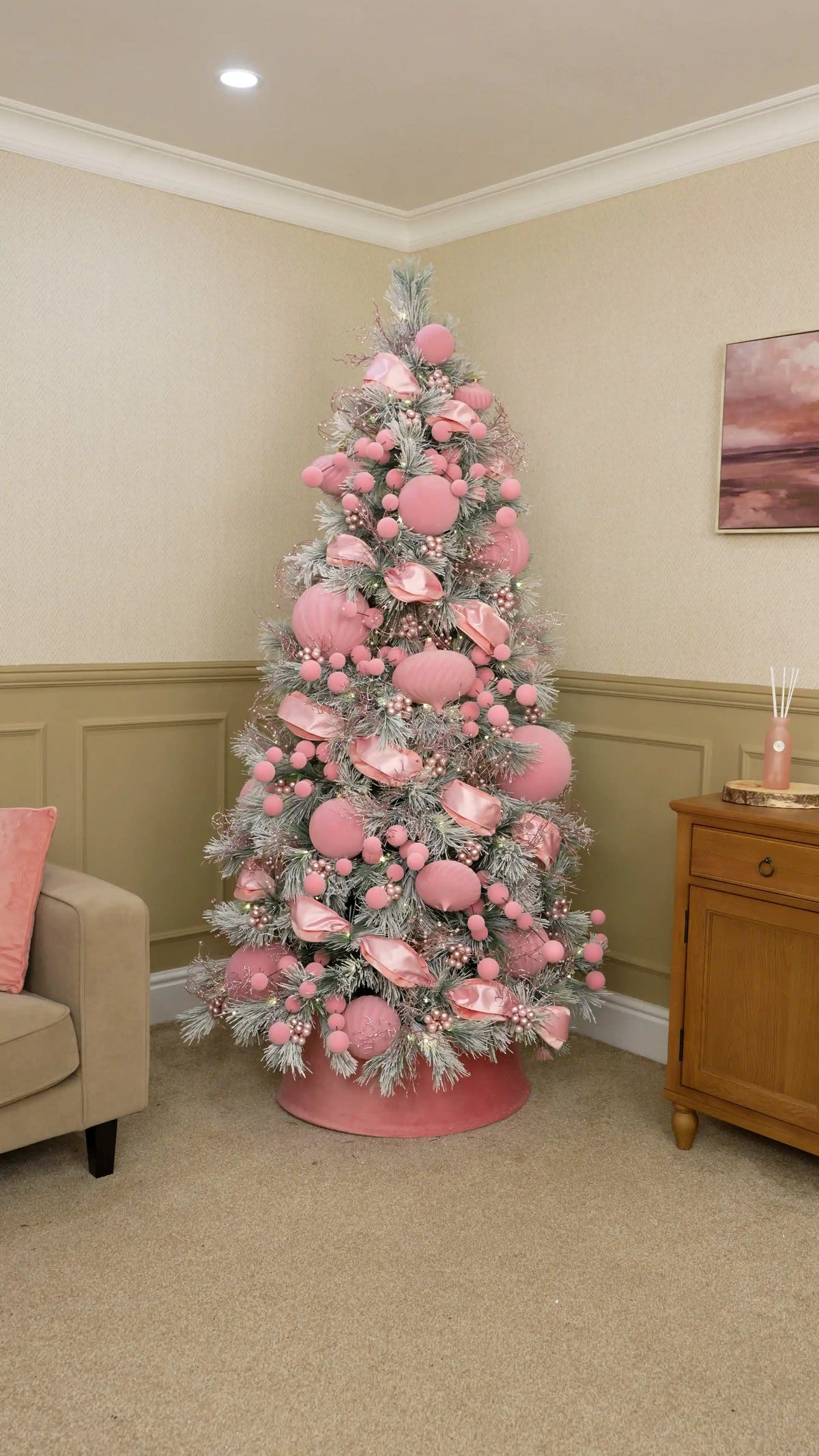 Add Pink Glass Berry Clusters
