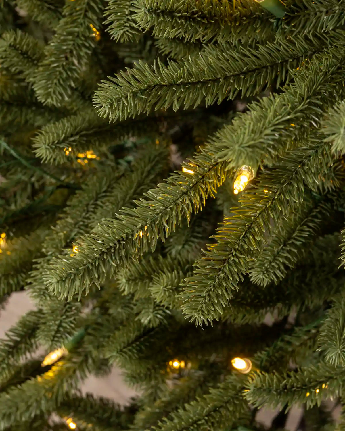 Close-up of the 8ft Pre-Lit Empress Fir Christmas Tree branches