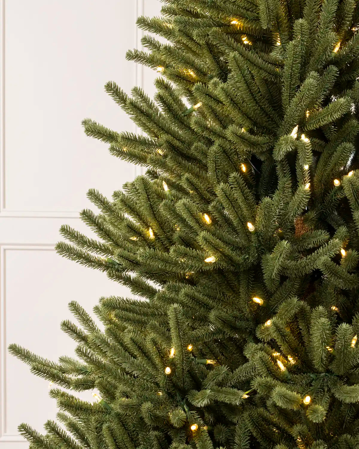 Close-up of the Pre-Lit Empress Fir Christmas Tree