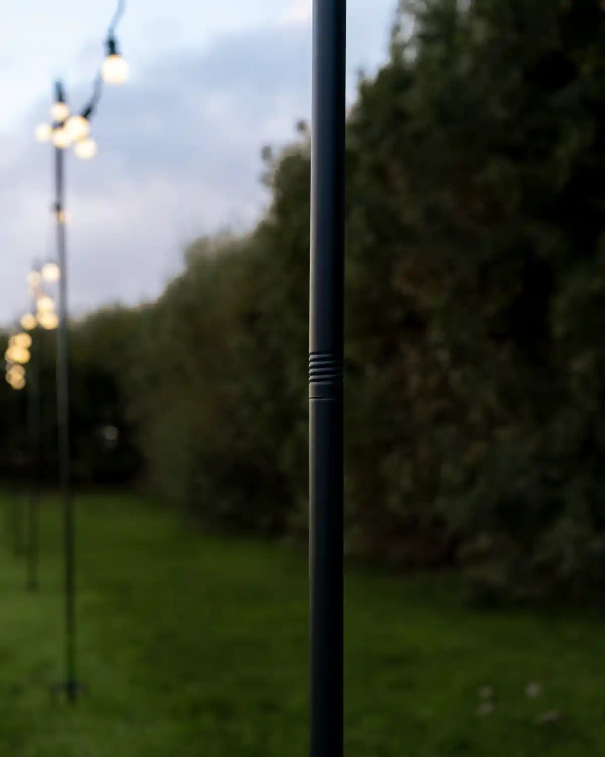 Close up Outdoor light pole