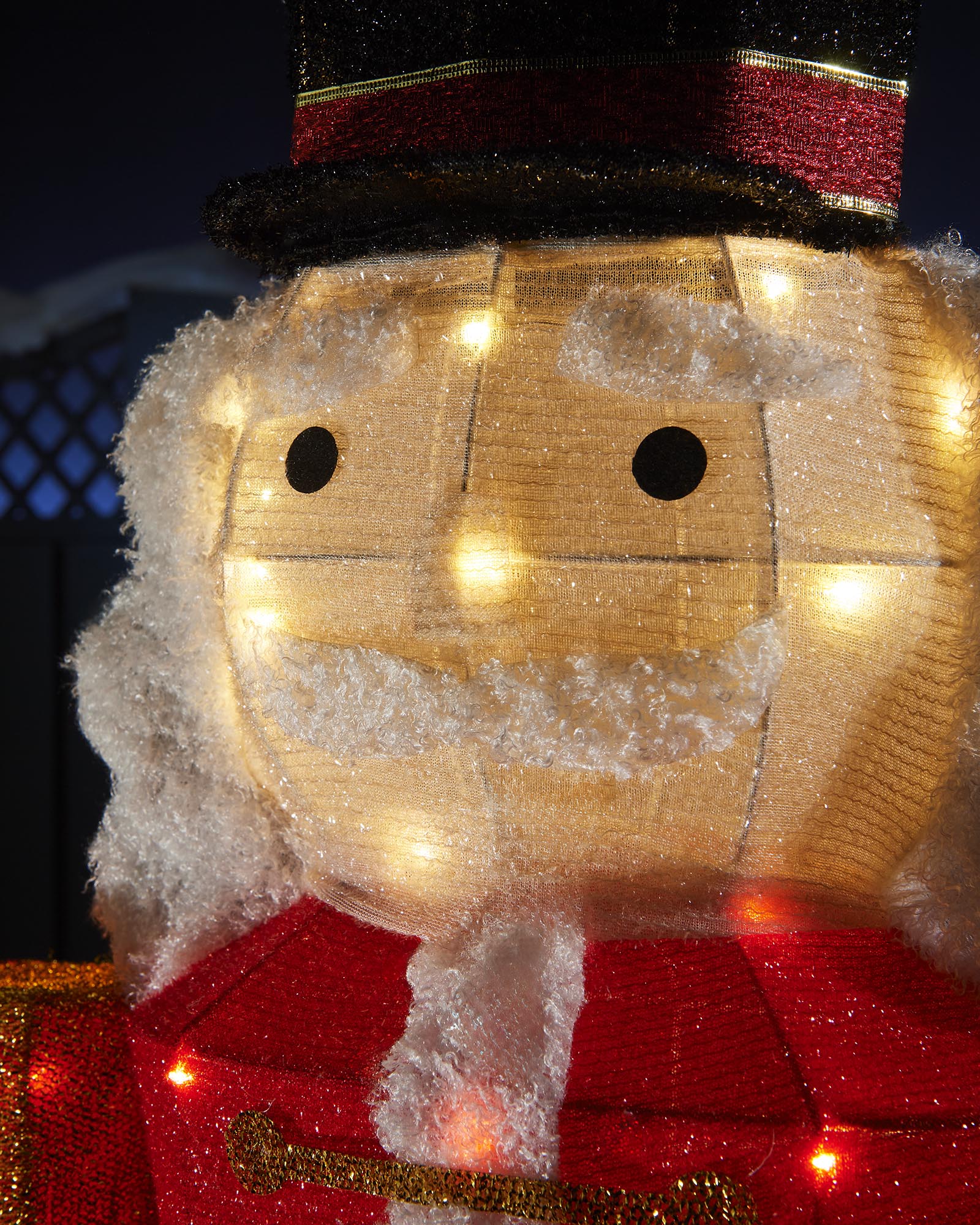 Pre-Lit 3D Nutcracker Silhouette, 165 cm