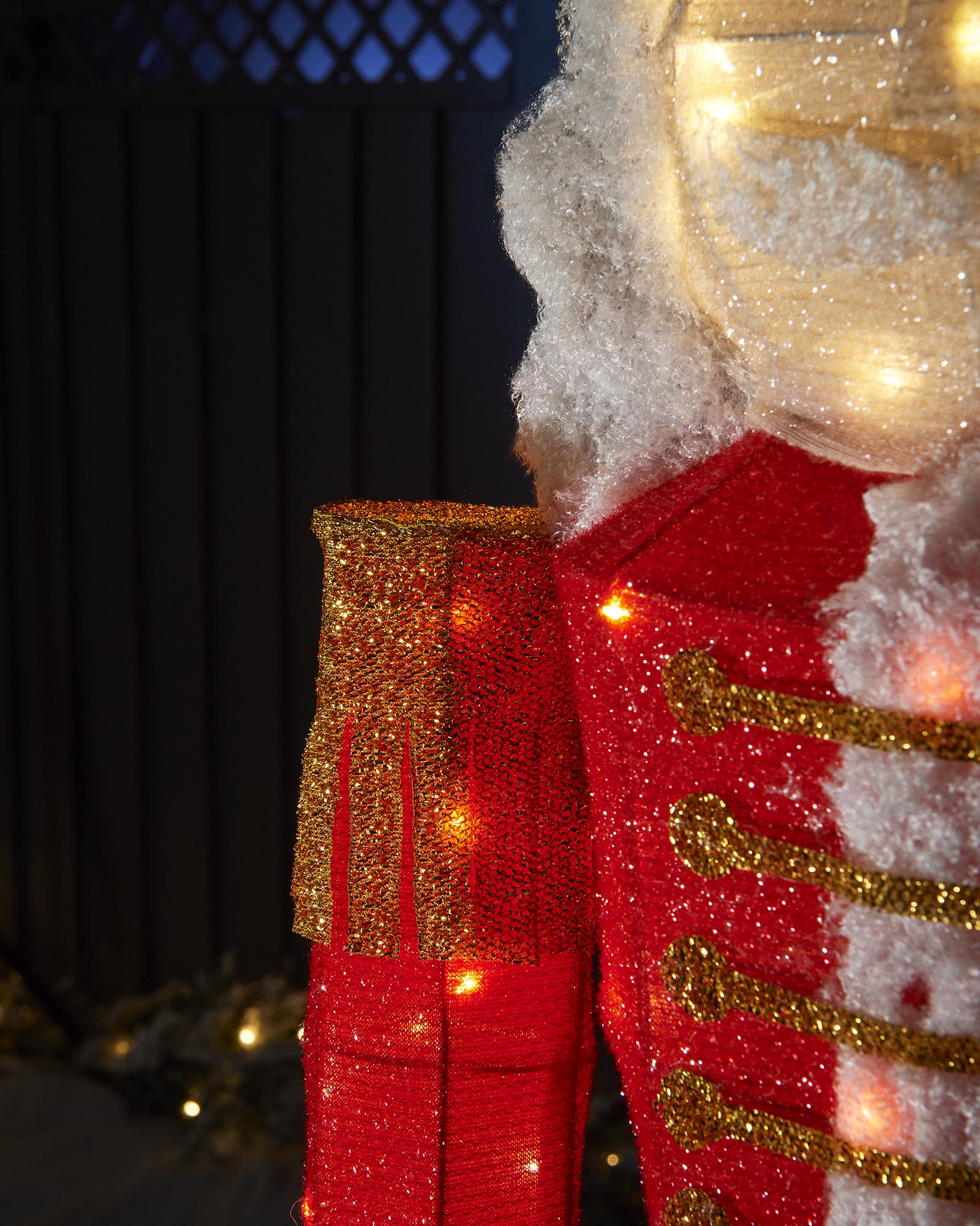 Pre-Lit 3D Nutcracker Silhouette, 165 cm