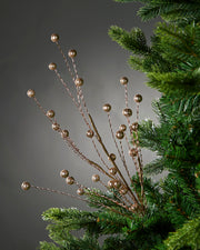 Gold Glitter Berry Christmas Tree Spray, 78 cm