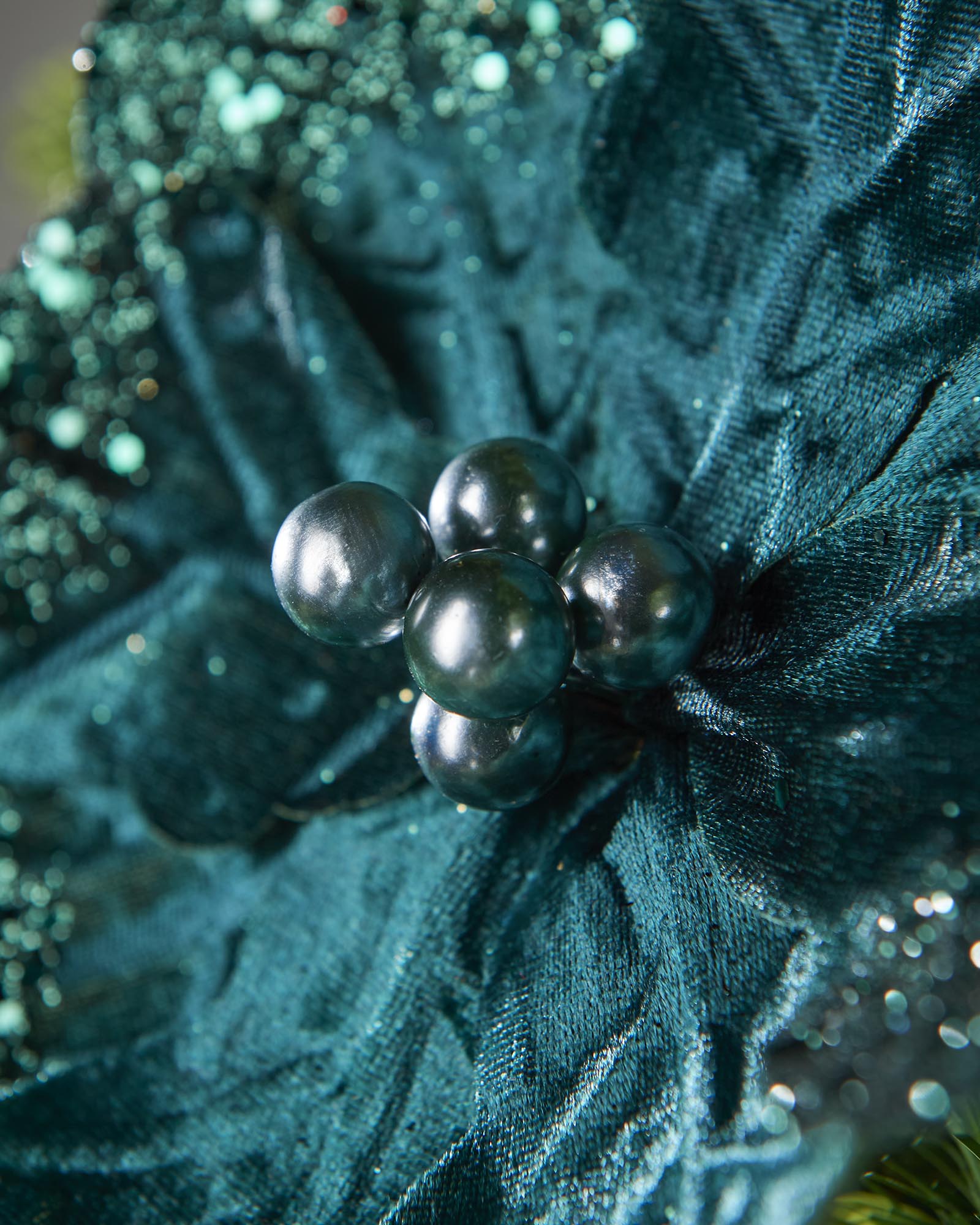 Emerald Artificial Poinsettia Flower, 30 cm
