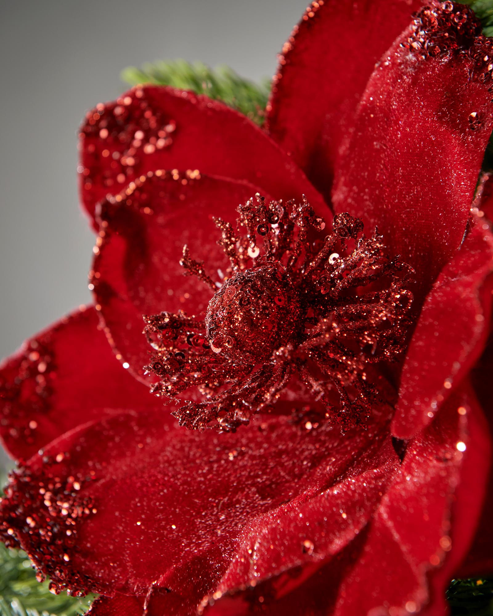 Red Artificial Magnolia Flower, 26 cm