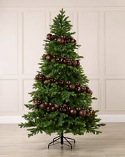 Espresso  Bauble Garland decorating a Christmas tree
