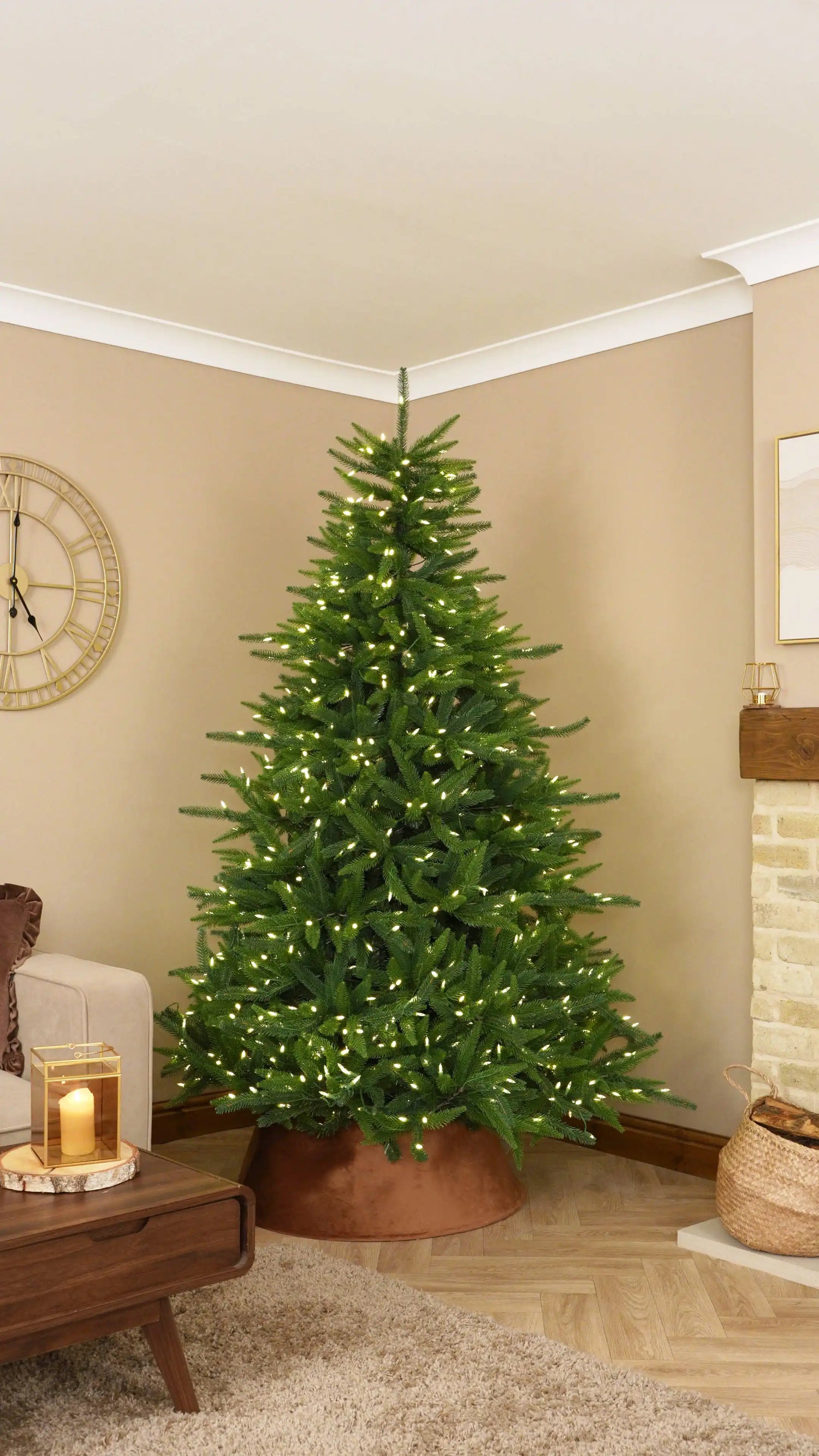 Shape Your Christmas Tree and Add a Tree Skirt