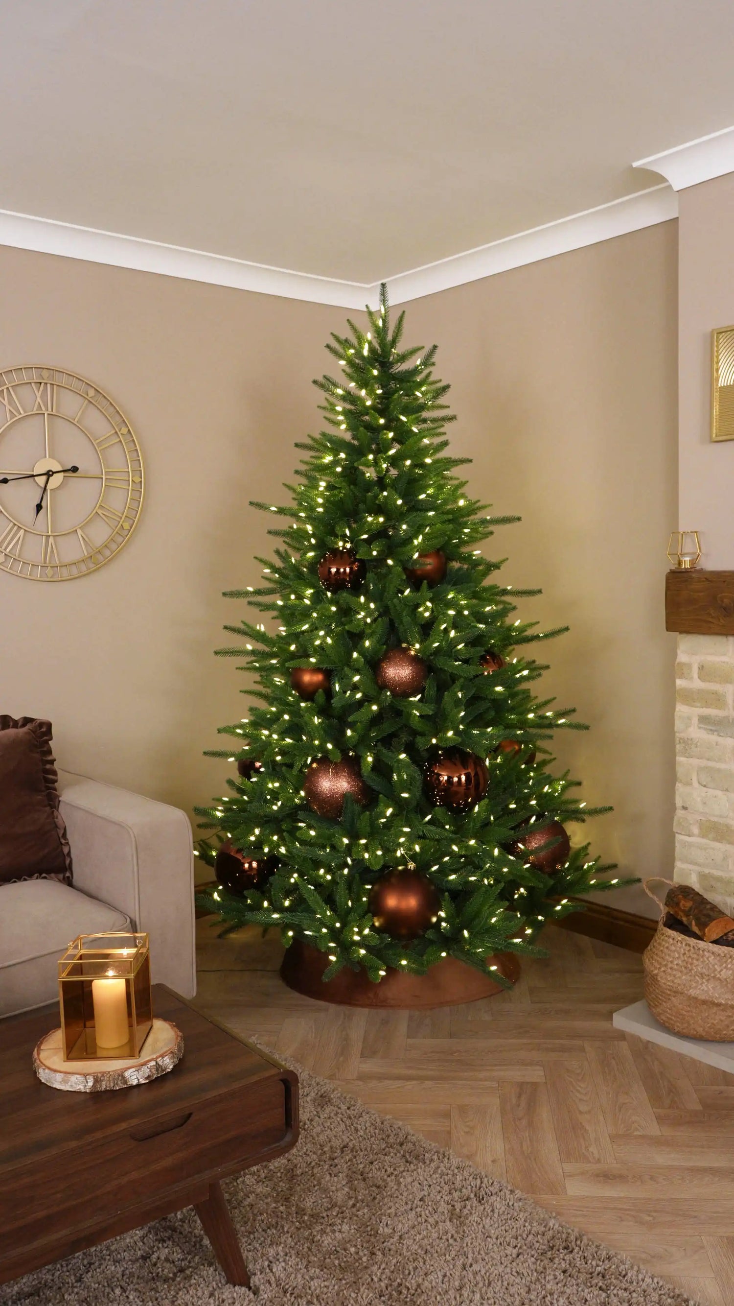 Start with Oversized Espresso Baubles