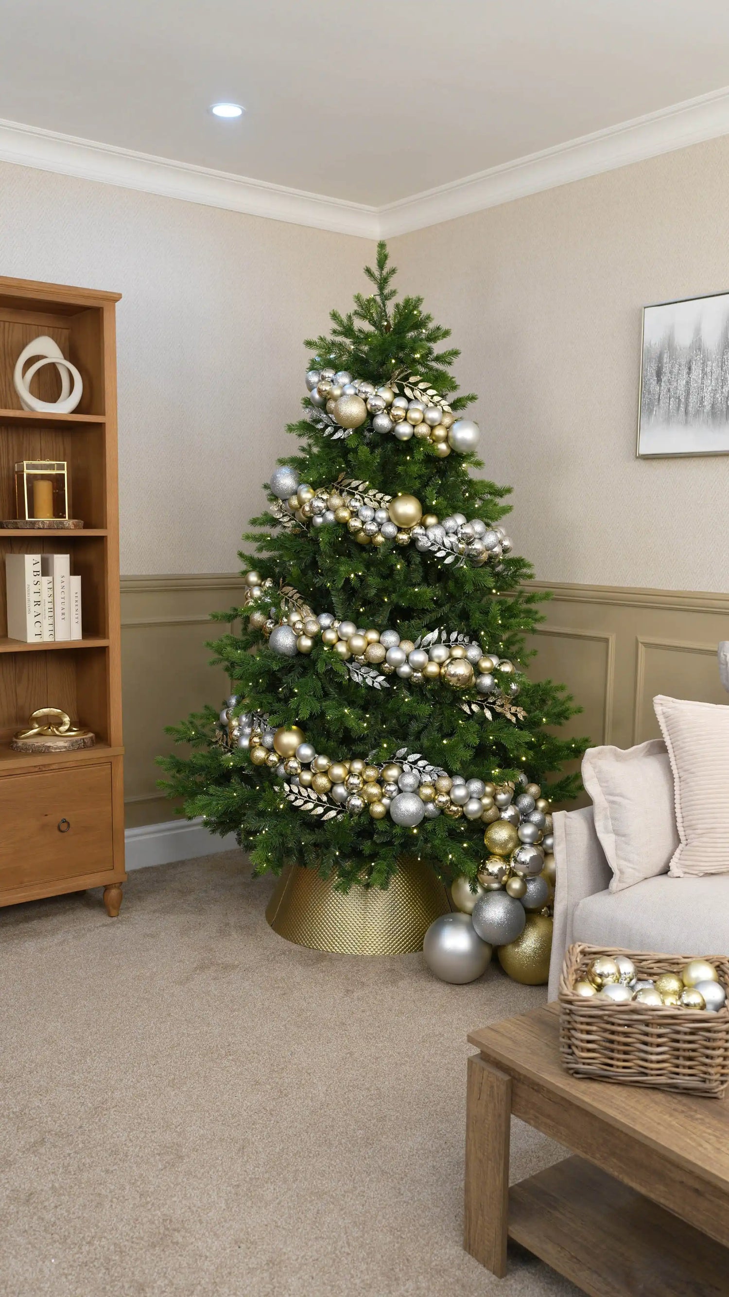 Add Gold and Silver Leaf Stems