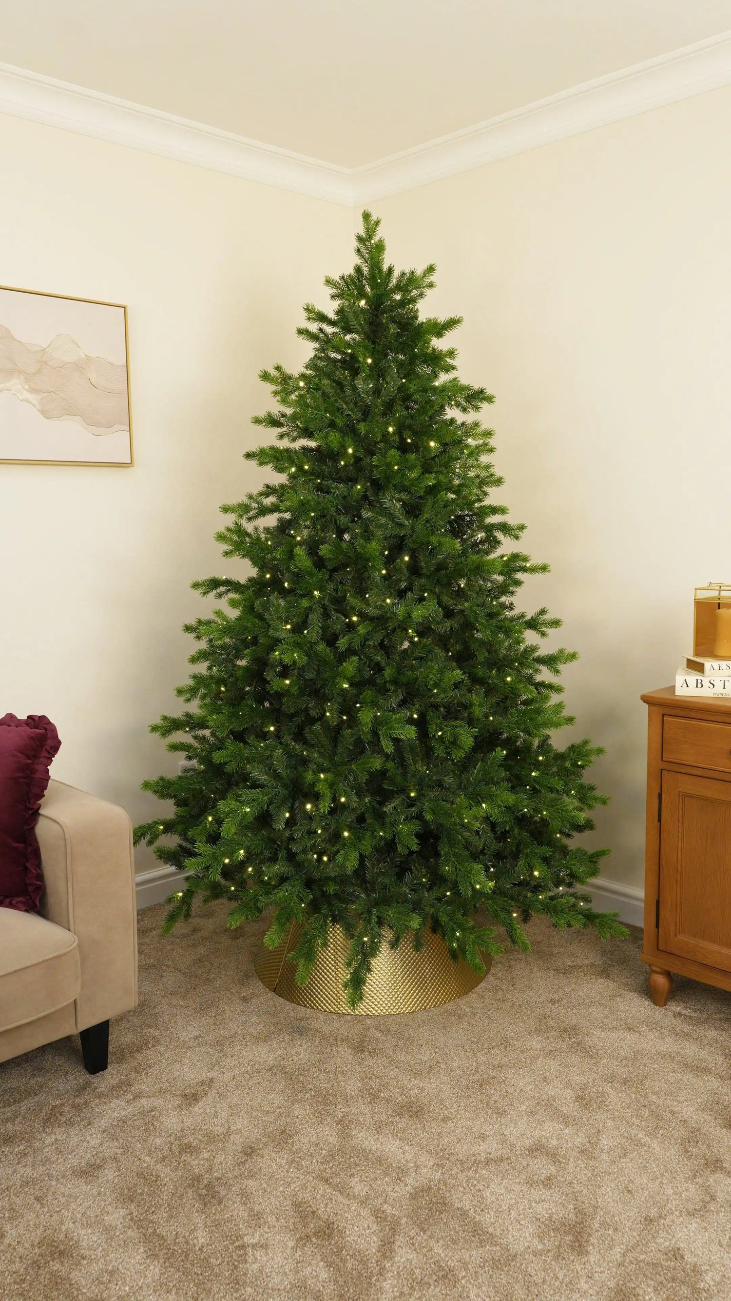 Shape Your Christmas Tree and Add a Tree Collar