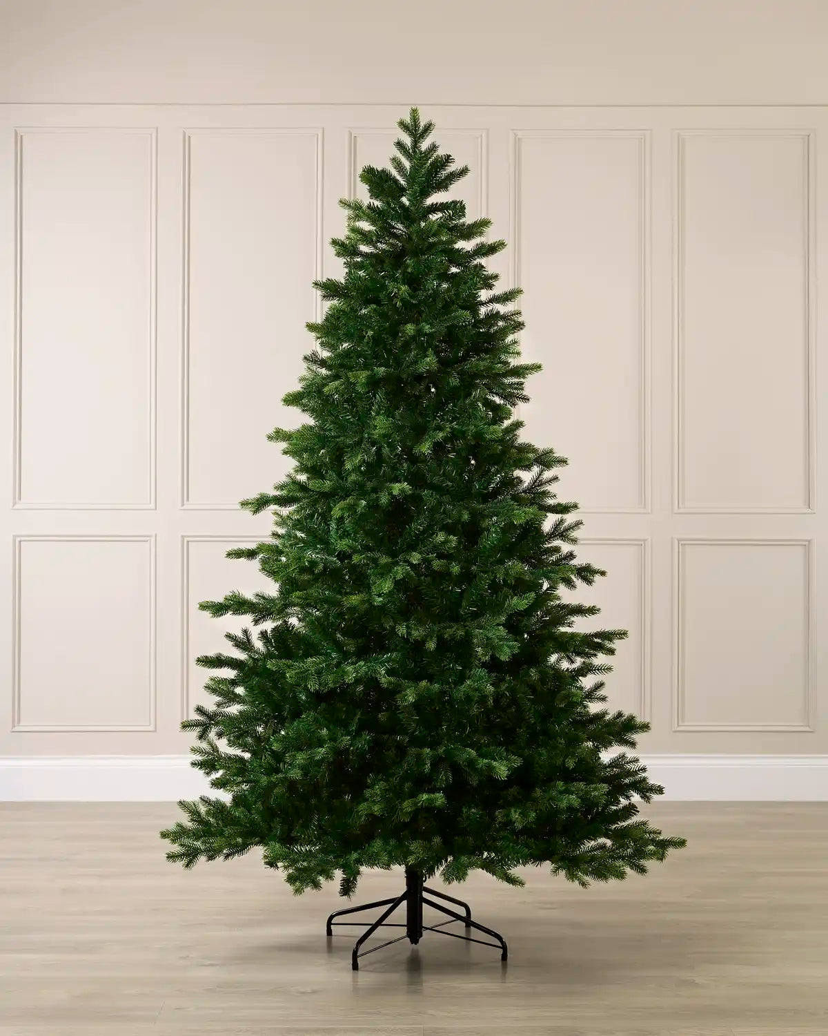 Himalayan Fir Christmas Tree, 6ft against a cream panel back ground 

