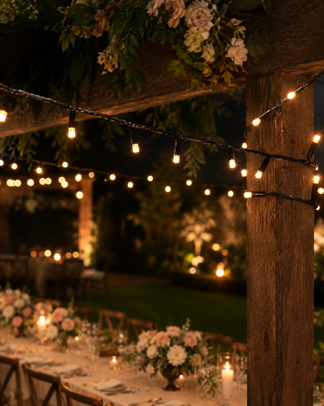 Pro Series Connectable Wedding Twinkle String Lights, Warm White