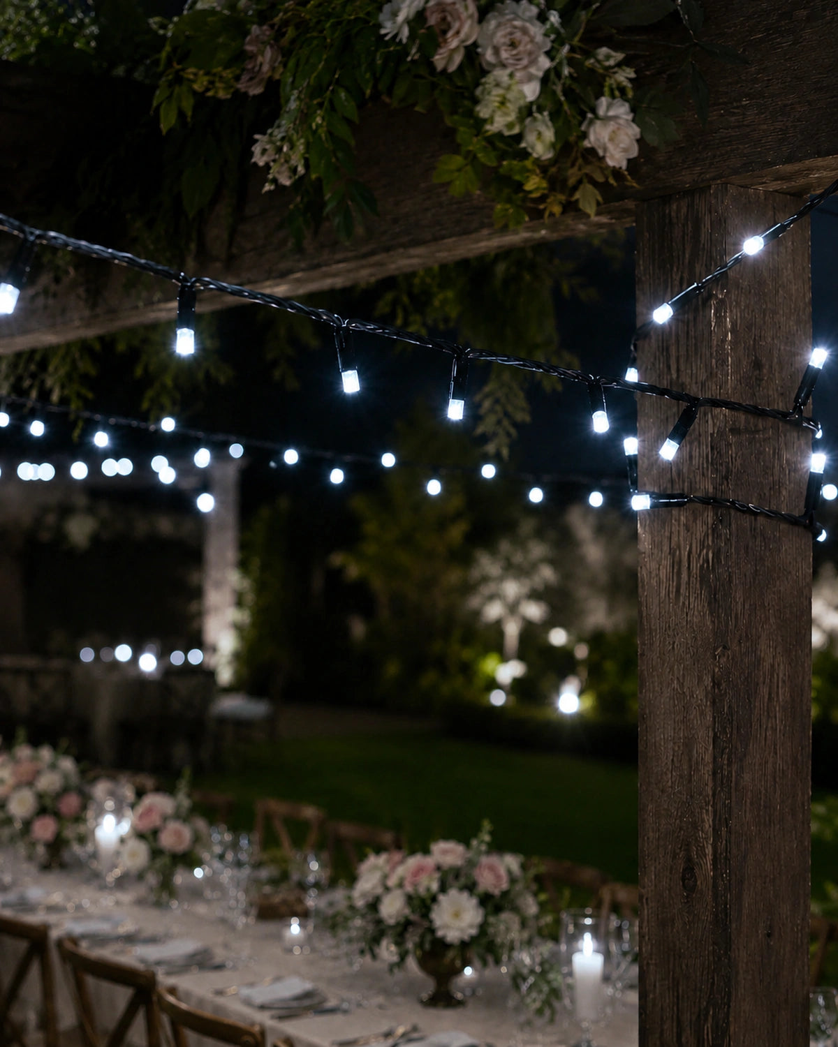 Pro Series Connectable Wedding String Lights, White