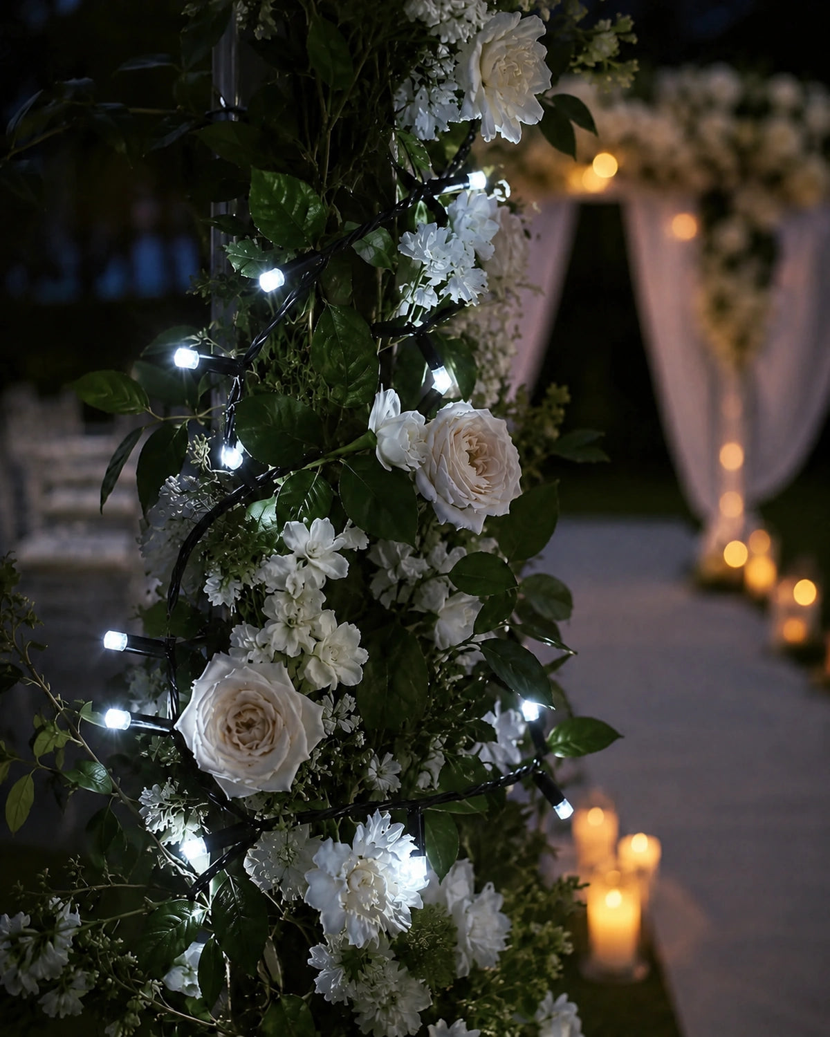 Pro Series Connectable Wedding String Lights, White