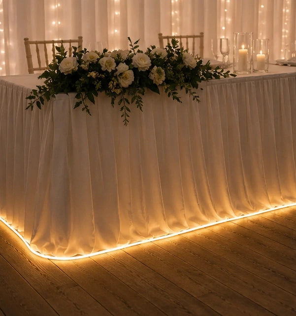 Pro Series Connectable Wedding Neon Flex, Made to Measure, Warm White