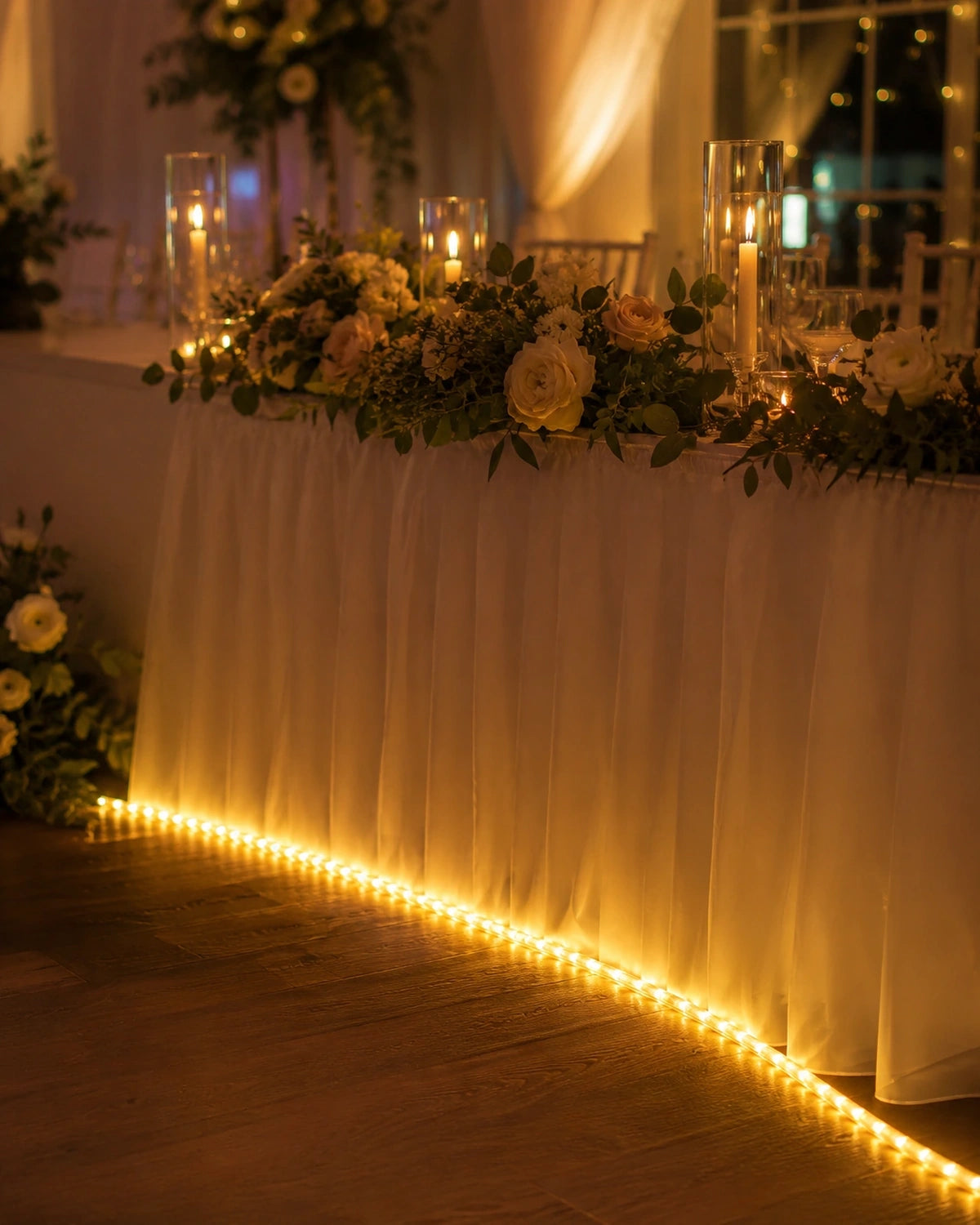 Pro Series Connectable Wedding Rope Light, Made to Measure, Warm White
