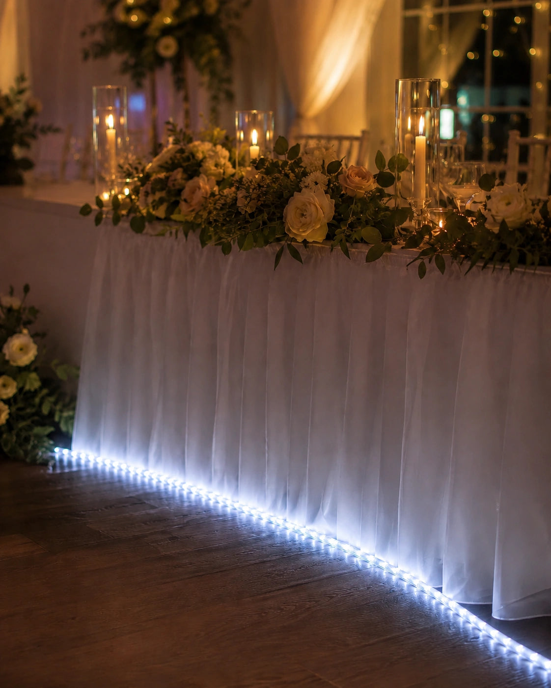 Pro Series Connectable Wedding Rope Light, Made to Measure, White