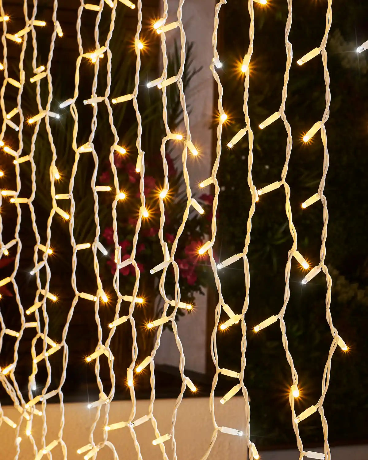 Pro Series Connectable Curtain Lights, 2.5 m Drop, Warm White / White
