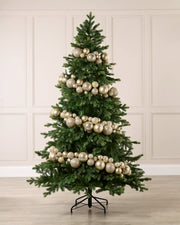 Latte Bauble Garland decorating a Christmas tree
