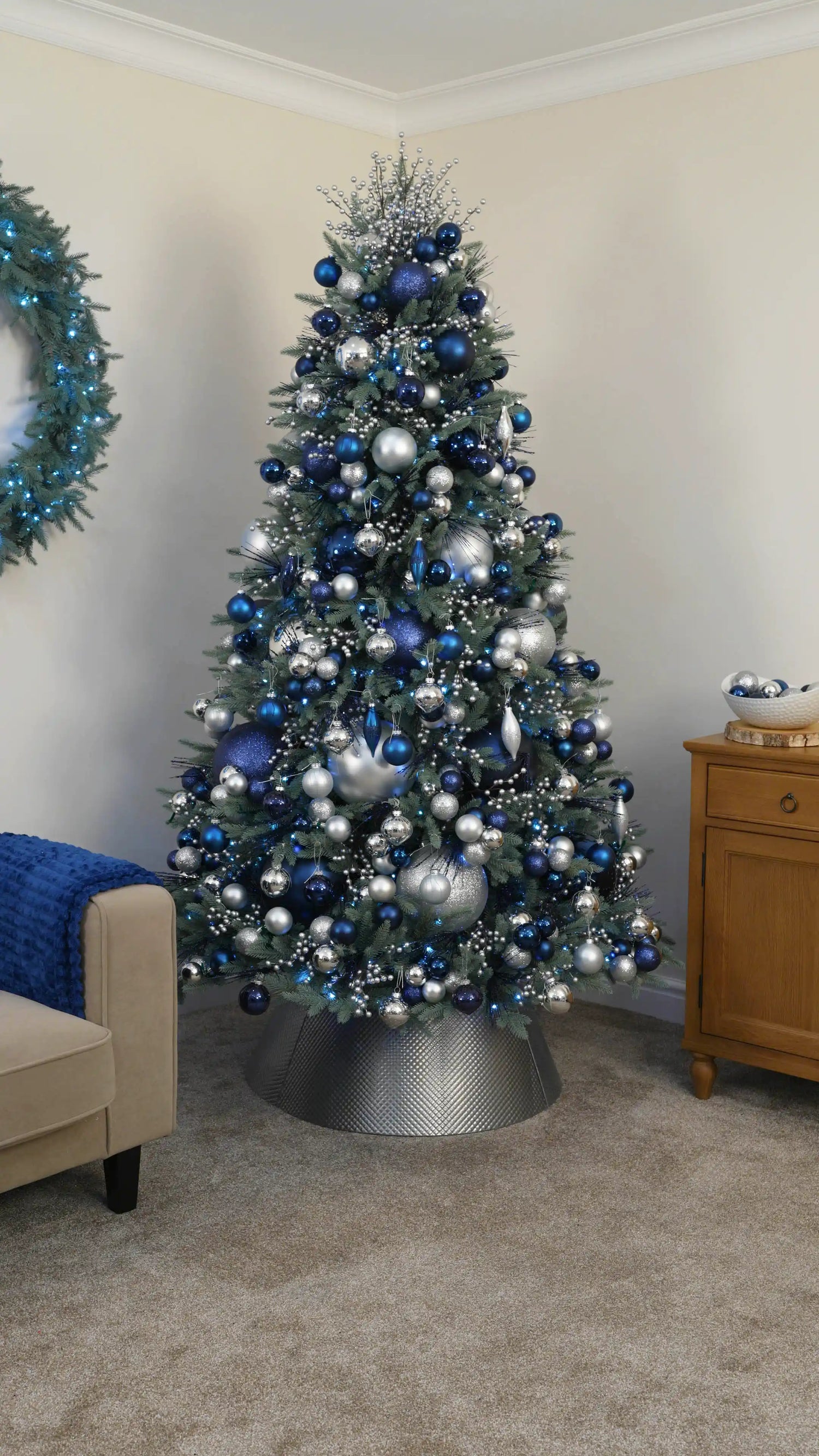 Create a Silver Berry Tree Topper