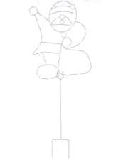 Pre-Lit Santa Pathway Stake Light, 60 cm on a white background
