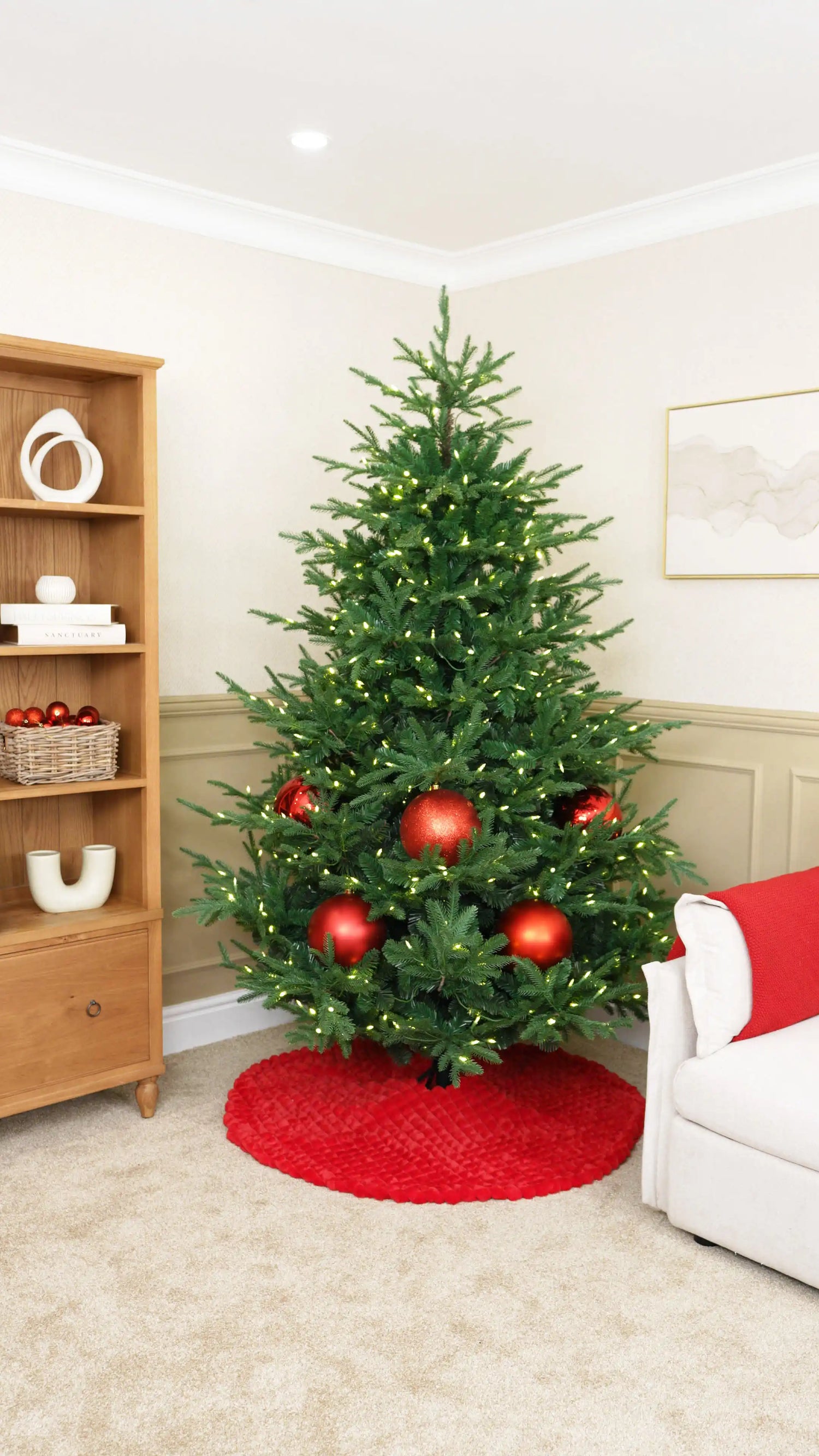 Start with Oversized Red Baubles