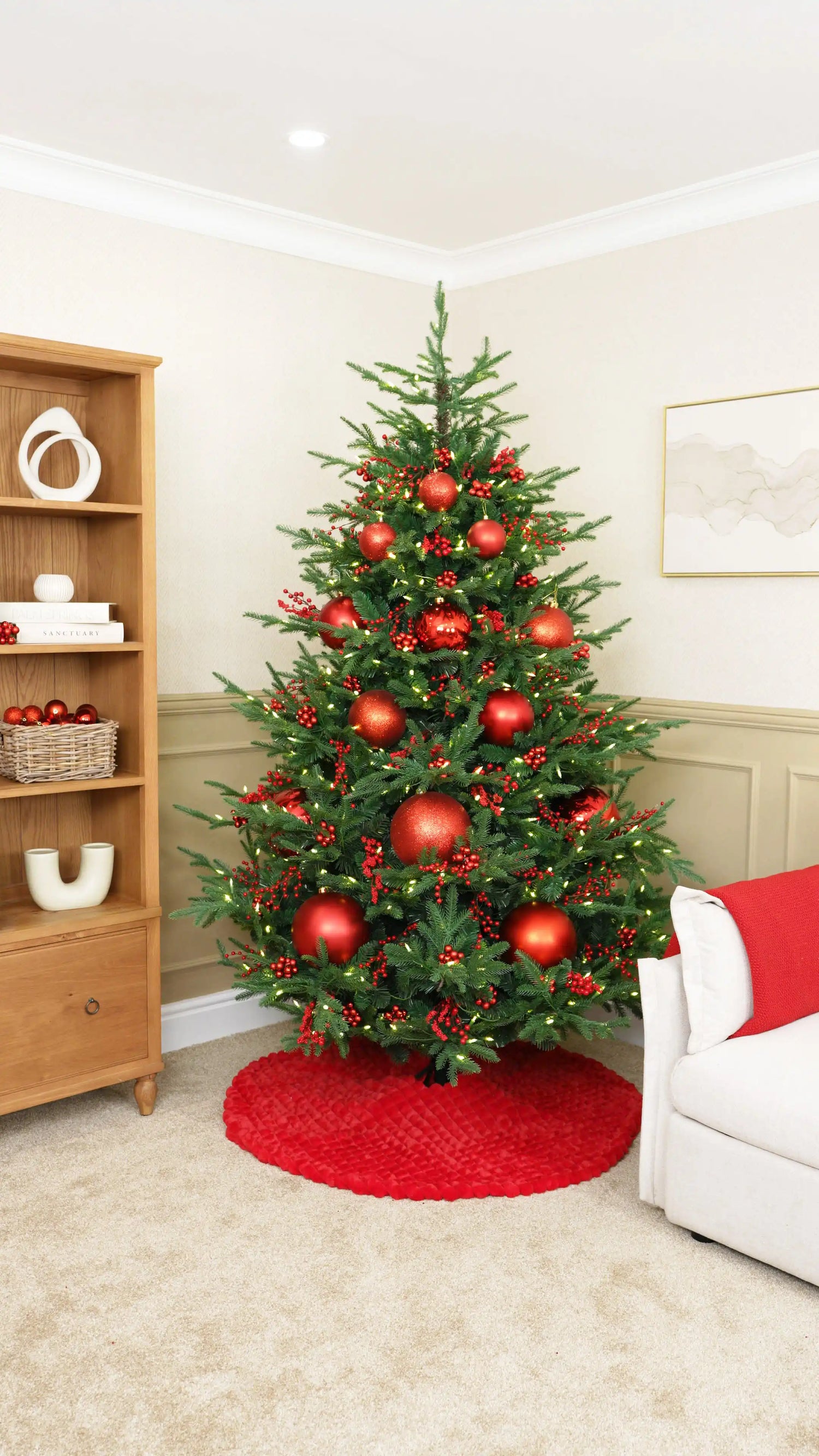 Fill Smaller Gaps with Red Berry Clusters